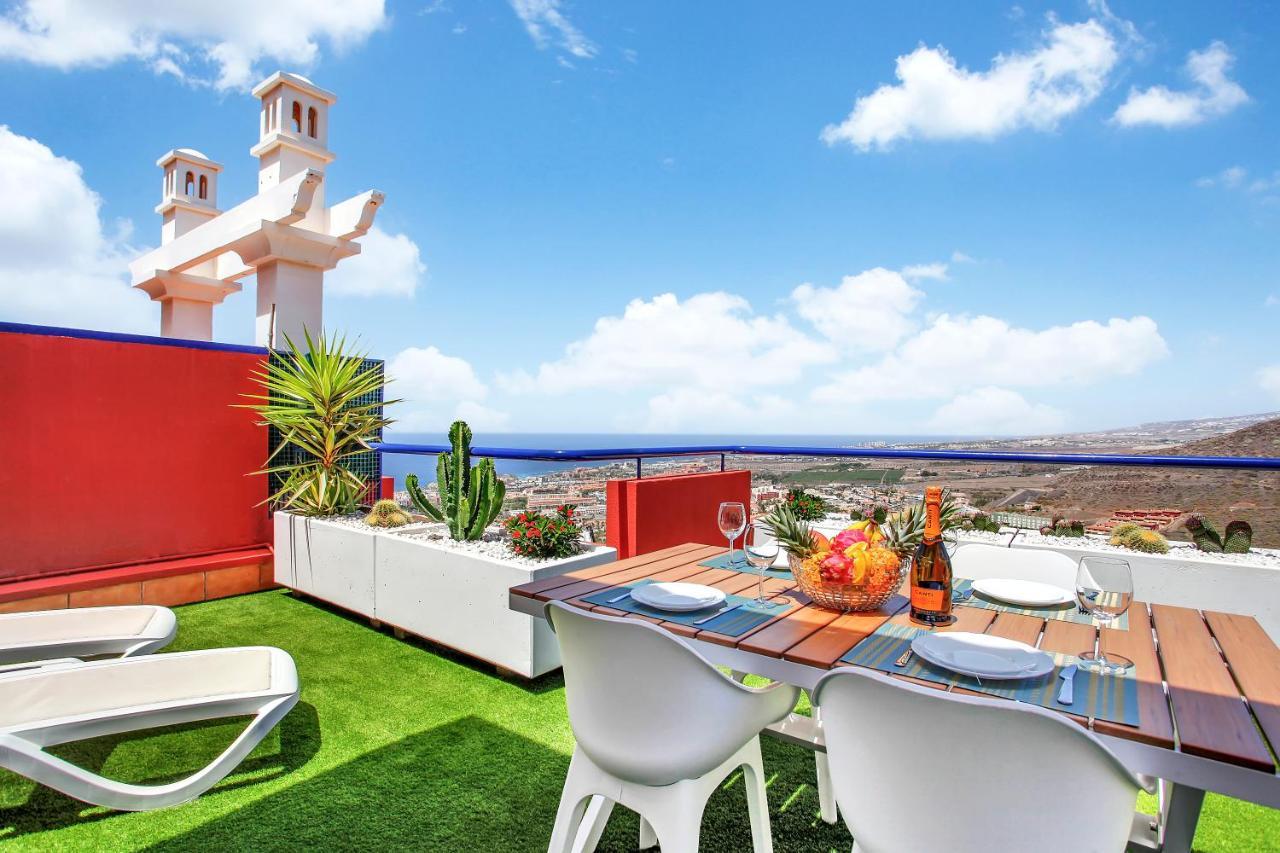 Wonderful View, Huge Terrace Solarium, Private Parking Apartment Costa Adeje  Exterior foto